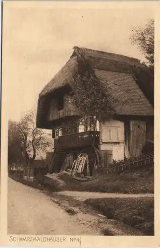 .Baden-Württemberg Schwarzwaldhaus (ohne Ortsangaben) im Schwarzwald 1920