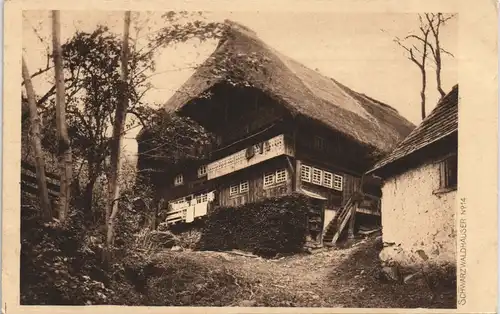 .Baden-Württemberg Schwarzwaldhaus (ohne Ortsangaben) Black-Forest-House 1910