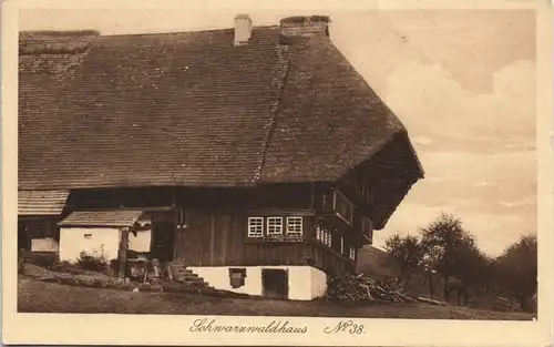 .Baden-Württemberg Schwarzwaldhaus Schwarzwald typ. Haus  1910