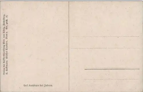 Zabern Saverne Künstlerkarte GemäldeRuine Hochbarr bei ZABERN 1910