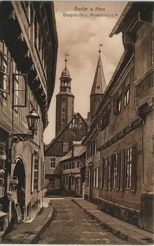 Ansichtskarte Goslar Bergstrasse 1919