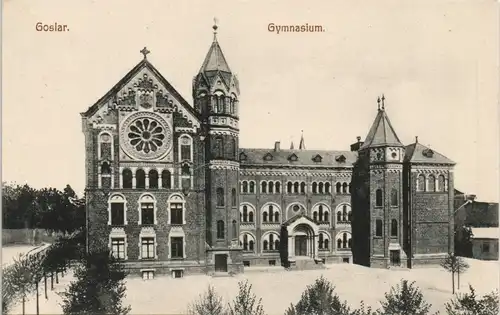 Ansichtskarte Goslar Gymnasium 1908