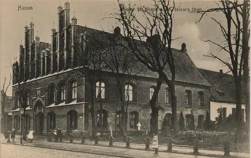 Ansichtskarte Husum Kloster St. Jürgen 1909