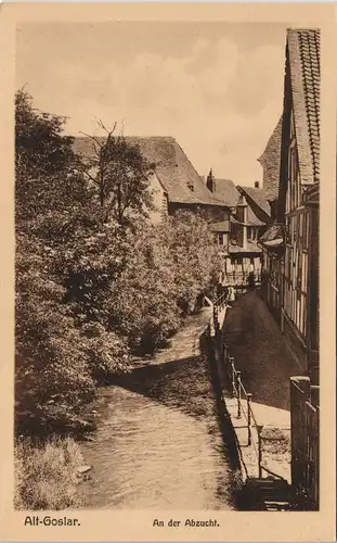 Ansichtskarte Goslar An der Abzucht 1909