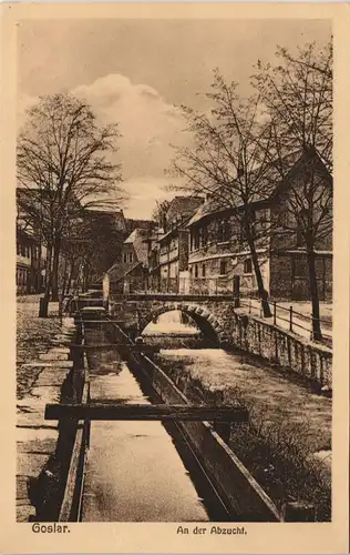 Ansichtskarte Goslar An der Abzucht - Straßenpartie 1908