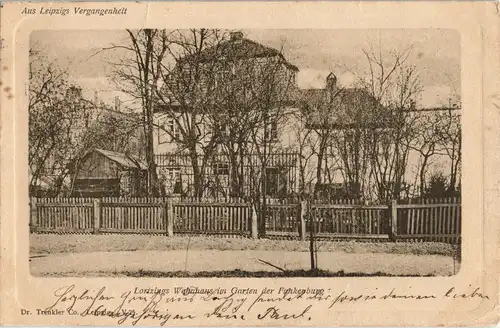 Ansichtskarte Leipzig Lortzings Wehnhaus im Garten der Funkenburg 1900