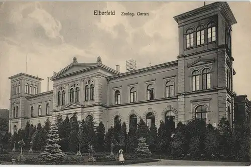 Ansichtskarte Elberfeld-Wuppertal Zoologischer Garten Hauptgebäude 1910