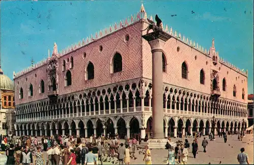 Cartoline Venedig Venezia Palazzo Ducale Italien Postkarte 1965