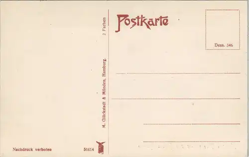 Ansichtskarte Hallig Hooge Königspesel Königs Pesel Innenansicht 1910