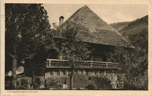 .Baden-Württemberg Schwarzwald  Schwarzwaldhaus, typ. Black-Forest-House 1921