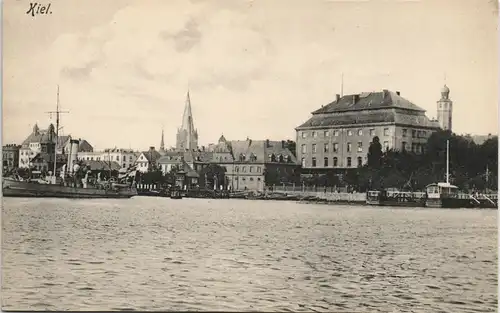 Ansichtskarte Kiel Stadt - Dampfer 1908