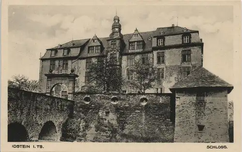Ansichtskarte Idstein Schloss (Castle) Bauwerk Gesamtansicht 1910