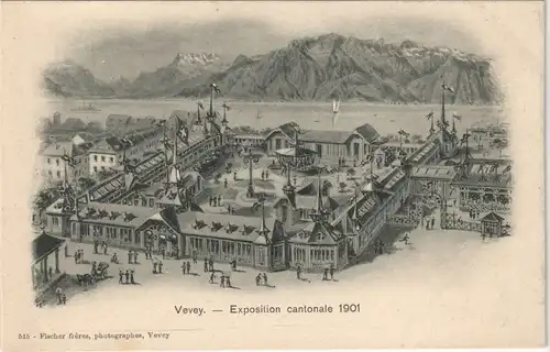 Ansichtskarte Vevey Exposition cantonale 1901