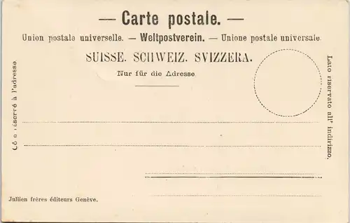 Ansichtskarte Montreux (Muchtern) Stadt - Jugenstil - Künstlerrahmen 1904