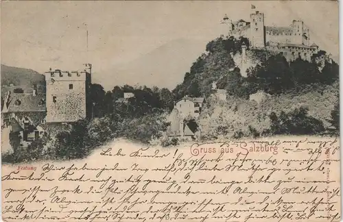 Ansichtskarte Salzburg Festung 1905