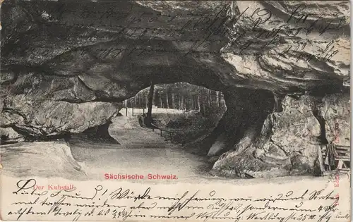 Kirnitzschtal-Sebnitz Kuhstall, Himmelsleiter - Sächsische Schweiz 1901
