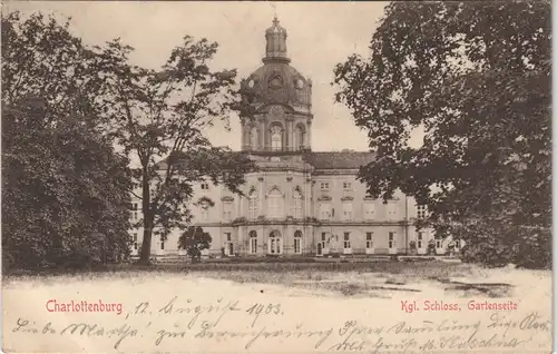 Ansichtskarte Charlottenburg-Berlin Schloss Charlottenburg 1903