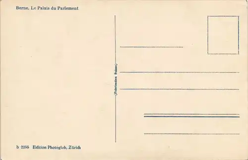 Berner Oberland Berne Bern Le Palais du Parlement Parlament Gebäude 1930