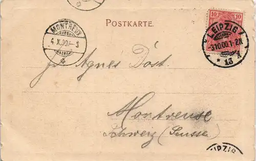 Leipzig Straßen-Partie a.d. Barfussmühle, Mühle, Mühlenwerk 1900