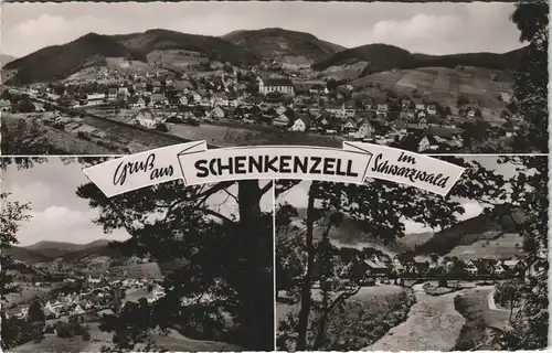 Ansichtskarte Schenkenzell Mehrbild-AK mit Umlandansicht Panorama 1960