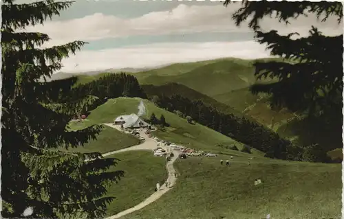 Münstertal/Schwarzwald Bergwirtschaft KALBELESCHEUER Inh.  Riesterer Post  1960