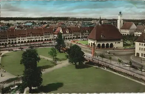 Ansichtskarte Freudenstadt Marktplatz aus der Vogelschau 1960