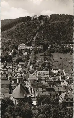 Ansichtskarte Bad Wildbad Teilansicht mit Sommerberg, Schwarzwald 1965