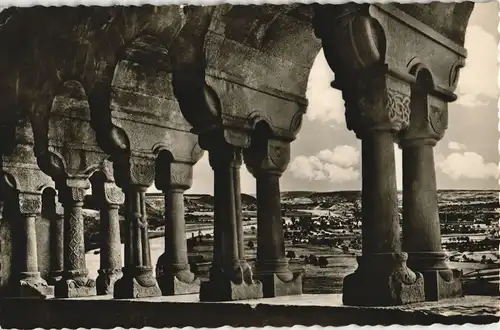 Ansichtskarte Bad Wimpfen Panorama-Ansicht durch Arcaden der Kaiserpfalz 1965