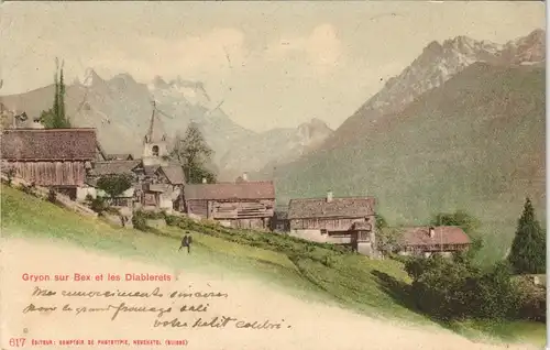Ansichtskarte Gryon sur Bex (Aigle) Stadtpartie 1901