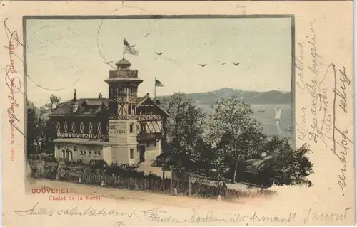Ansichtskarte Le Bouveret Chalet de la Foret 1901