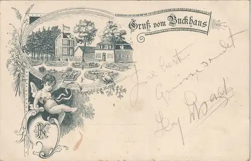 Ansichtskarte .Schweiz Schweiz Buckhaus Gasthaus Engel 1901