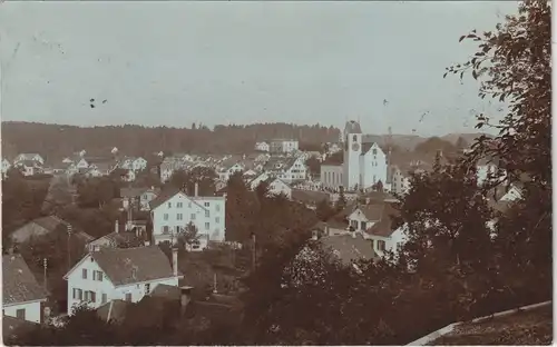 Ansichtskarte .Schweiz Stadtpartie Stempel Rut.. (Zürich) 1907