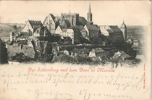 Ansichtskarte Meißen Der Schloßberg und Dom 1901