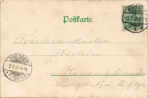 Ansichtskarte Meißen Der Schloßberg und Dom 1901