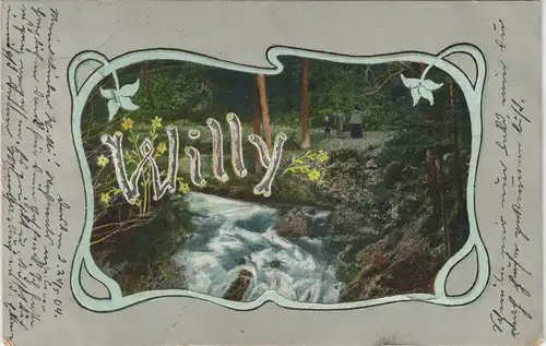 Ansichtskarte  Namen - Name - Künstlerkarte WILLY 1904