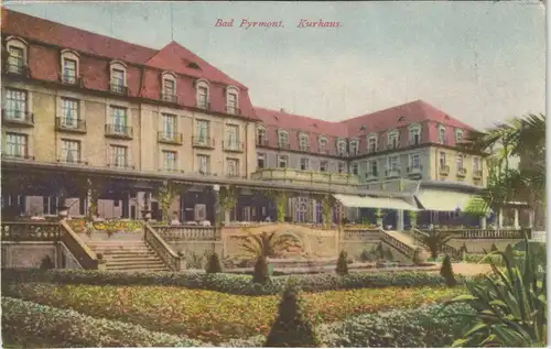Ansichtskarte Bad Pyrmont Kurhaus 1938