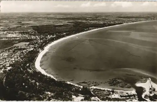 Niendorf-Timmendorfer Strand Luftbild Ostseeheilbad vom Flugzeug aus 1965