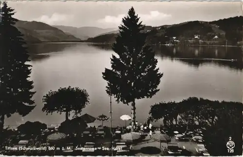 Titisee (Schwarzwald) See Terasse & Hotel 1966   gelaufen mit Stempel OTTERBACH