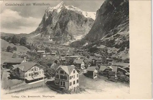 Ansichtskarte Grindelwald Stadtpartie 1903