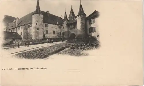 Ansichtskarte Neuenburg Neuchâtel (Neufchâtel) Chateau de Colombier 1908