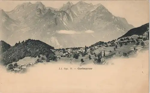 Ansichtskarte Corbeyrier (Aigle) Totale 1911