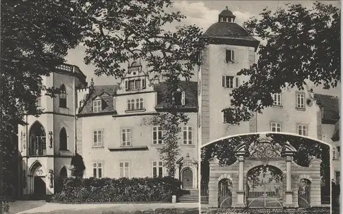 Ansichtskarte Nassau (Lahn) Schloss und Eingang 2 Bild 1905