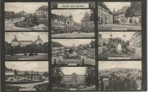 Ansichtskarte Gotha Stadtteilansichten 1926