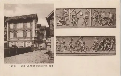 Ansichtskarte Ruhla 3 Bild Landgrafenschmiede, Relief 1913
