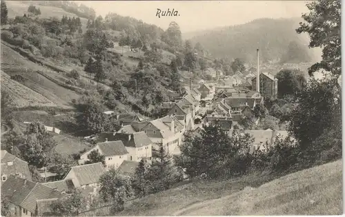 Ansichtskarte Ruhla Stadtpartie - Fabrik 1908