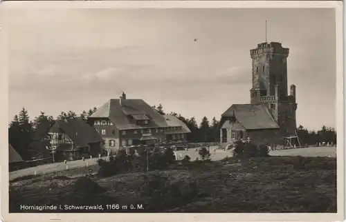 Ansichtskarte Achern Hornisgrinde (Berg) Rasthaus Turm 1933