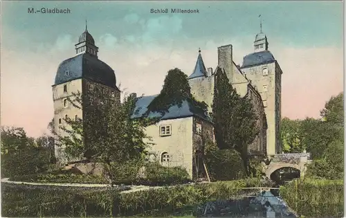 Mönchengladbach Schloss Millendonk (Castle) Bauwerk Gesamtansicht 1910