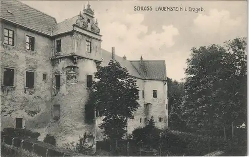 Lauenstein (Erzgebirge)-Altenberg  Schloß Lauenstein Schloss im Erzgebirge 1913