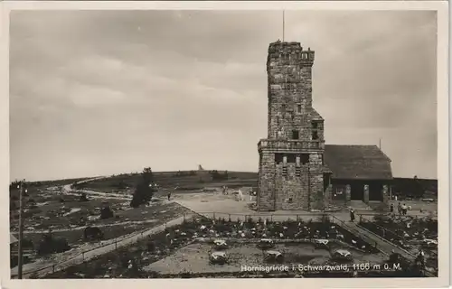 Ansichtskarte Achern Hornisgrinde (Berg) Anlagen Turm 1934