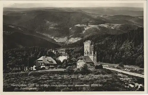 Seebach Aussichtsturm Hornisgrinde im Schwarzwald am Mummelsee 1930